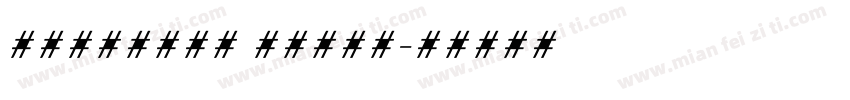 TiroTami talic字体转换
